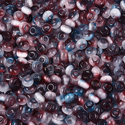 Imitation Cat Eye Glass Seed Beads SEED-N007-31F-1