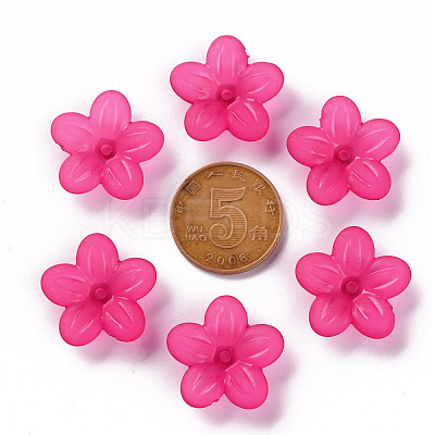 Frosted Acrylic Bead Caps MACR-S371-08A-706-1