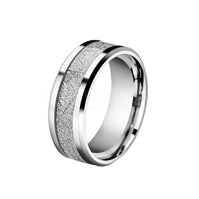 201 Stainless Steel Finger Ring for Men PW-WGD358B-01-1