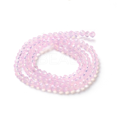 Baking Paint Transparent Glass Beads Strands X-DGLA-A034-J4MM-D09-1