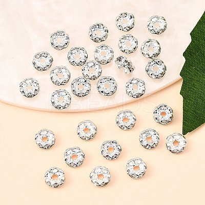 Brass Grade B Rhinestone Spacer Beads RSB032-B01-1