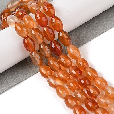 Natural Red Agate Beads Strands G-NH0030-01A-1