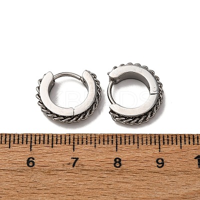 304 Stainless Steel Hoop Earrings EJEW-D331-13P-1