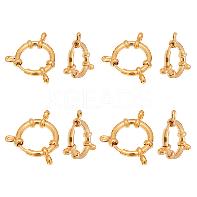304 Stainless Steel Spring Ring Clasps STAS-UN0007-35G-1