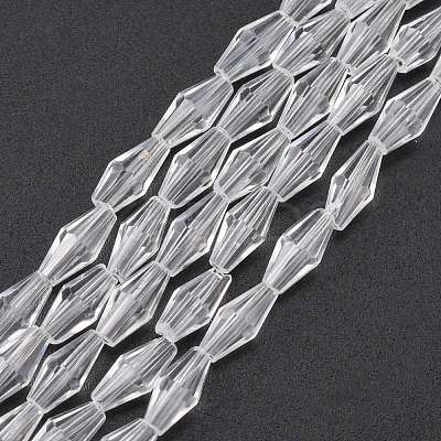 Glass Beads Strands GLAA-R026-8x4mm-15-1