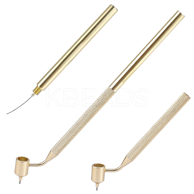 2Pcs 2 Style Aluminum Slanting Fine Line Paint Pen AJEW-AR0001-42-1