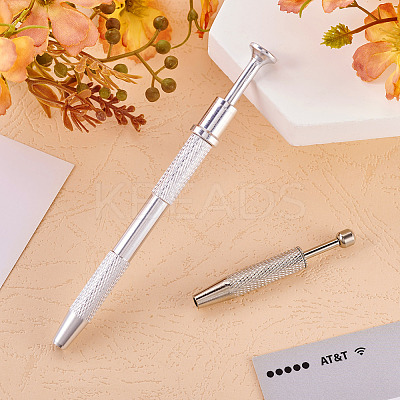 2Pcs 2 Styles Brass & Stainless Steel Rhinestones Claw Tweezers TOOL-TA0001-07-1