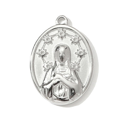304 Stainless Steel Pendants STAS-OY001-20P-1