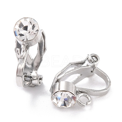 Brass Clip-on Earring Findings KK-C219-01P-1