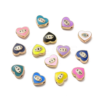 Alloy Enamel Beads PALLOY-F290-01G-1
