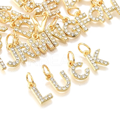 26Pcs 26 Styles Alloy Rhinestone Pendants FIND-FS0003-60-1