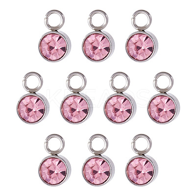10Pcs Glass Rhinestone Charms STAS-TA0003-26A-1