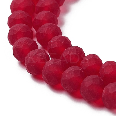 Transparent Glass Beads Strands EGLA-A034-T8mm-MD07-1