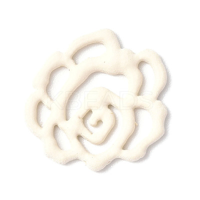 Rack Plating Spray Painted Alloy Cabochons PALLOY-M203-19A-1