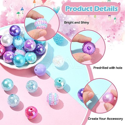 50Pcs Marine Theme Acrylic Beads OACR-CJ0001-68-1