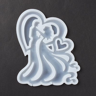 Lovers Shape Food Grade Silhouette Silicone Lollipop Molds LS-DIY-D069-06-1