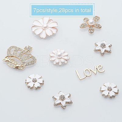 Alloy Rhinestone Cabochons PALLOY-OC0002-15LG-1