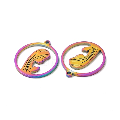 Ion Plating(IP) 304 Stainless Steel Pendants STAS-L020-034RC-1