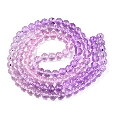 Baking Paint Transparent Glass Beads DGLA-M001-8mm-01-1