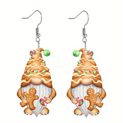 Christmas Acrylic Dangle Earrings FS-WG0219A-04-1