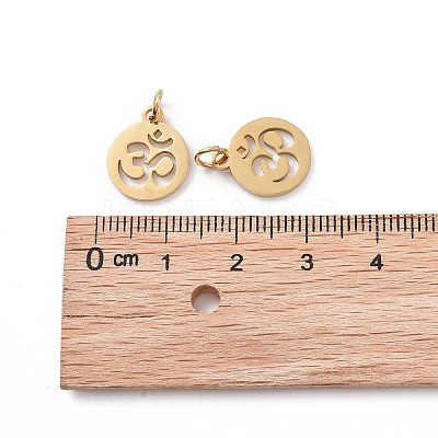 304 Stainless Steel Charms STAS-Q201-T446G-1