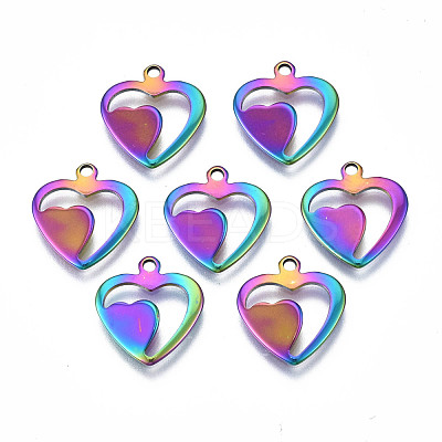 Ion Plating(IP) 201 Stainless Steel Charms STAS-S119-145-1