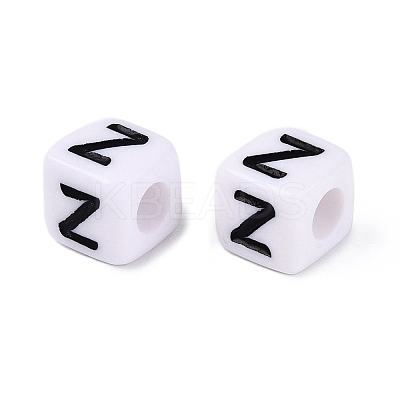 Opaque Acrylic Beads SACR-N020-04A-Z-1
