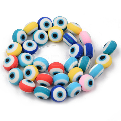 Handmade Polymer Clay Beads Strands CLAY-N008-001-1