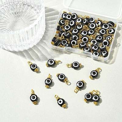 50Pcs Resin Pendants PALLOY-FS00040-01-1