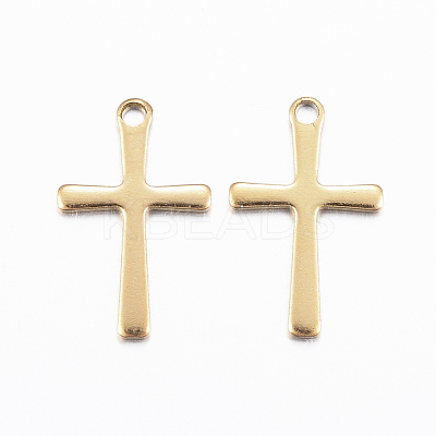 Ion Plating(IP) 304 Stainless Steel Charms X-STAS-H423-10G-1