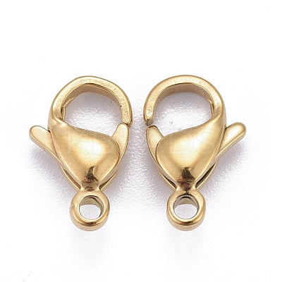 Ion Plating(IP) 316L Surgical Stainless Steel Lobster Claw Clasps STAS-H353-C-02G-A-1