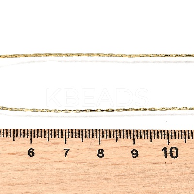 1MM Brass Boston Link Chain Adjustable Slider Necklaces NJEW-M108-31G-1