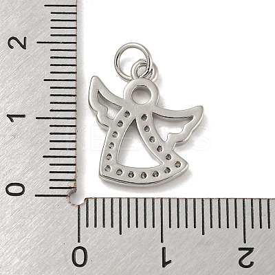 Rack Plating Brass Micro Pave Cubic Zirconia Pendants KK-A200-11P-1