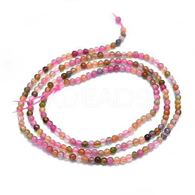 Natural Multicolor Tourmaline Beads Strands G-I289-05-1