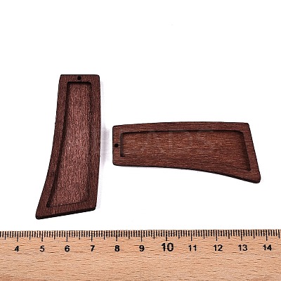 Natural Poplar Wood Big Pendants WOOD-N016-33-1