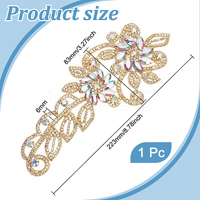 1Pc Rhinestone Sew On Ornament Accessories FIND-FG0003-06-1