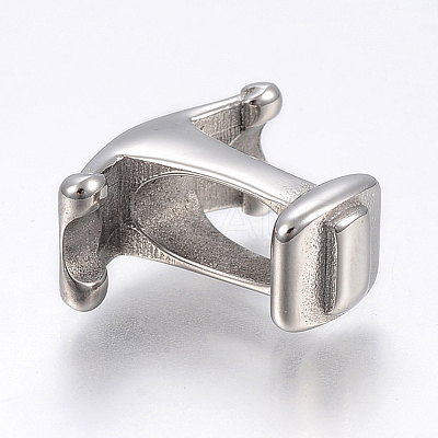 Tarnish Resistant 304 Stainless Steel Slide Charms STAS-F169-29P-1