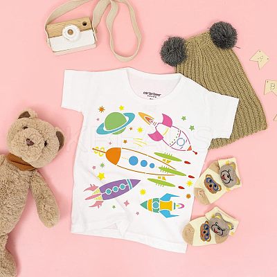 Plastic Reusable Drawing Painting Stencils Templates DIY-WH0172-329-1