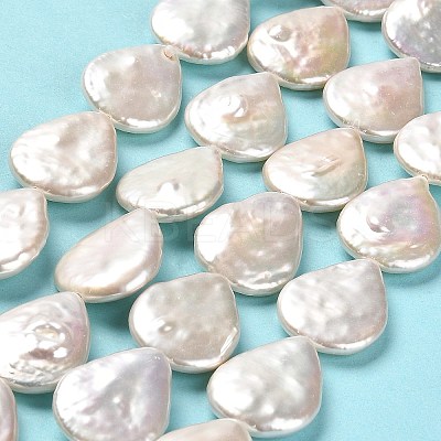 Natural Baroque Pearl Keshi Pearl Beads Strands PEAR-J007-04-1