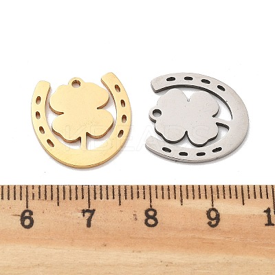24Pcs 2 Style Stainless Steel Charms STAS-DC0001-81-1