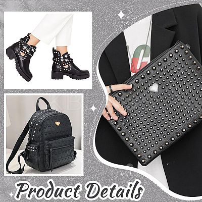 160Sets 8 Styles Heart Alloy Rivets Nails Set FIND-WR0011-67-1