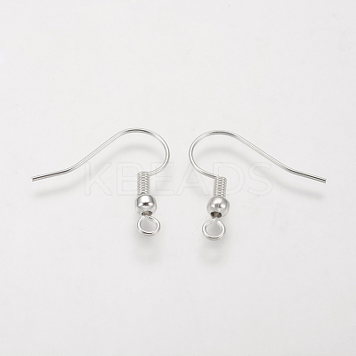 Brass Earring Hooks KK-Q362-P-NF-1