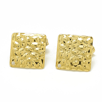 304 Stainless Steel Stud Earring Findings LS-X-STAS-Q225-01G-1