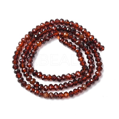 Natural Orange Garnet Beads Strands G-K366-F01-4x3mm-1