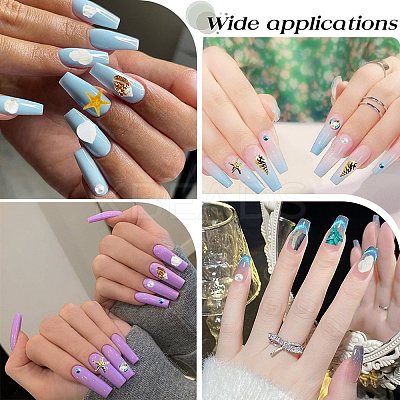 Ocean Theme Natural Shell & Resin & Plastic & Alloy Nail Art Decoration MRMJ-CP0001-34D-1