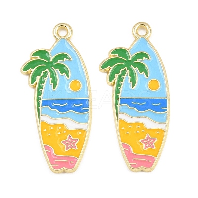 Ocean Alloy Enamel Pendants FIND-E057-02I-1