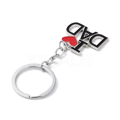 Father's Day Alloy Enamel Keychains LS-KEYC-P020-A02-1