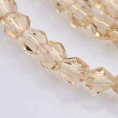 Bicone Glass Beads Strands LS-EGLA-P016-4mm-12-1