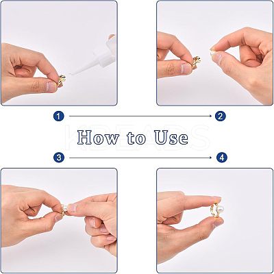 20Pcs 2 Colors Adjustable Brass Rings Findings DIY-CA0005-56-1