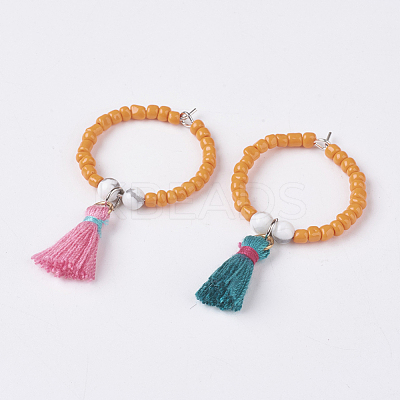 Natura Howlite Wine Glass Charms AJEW-JO00167-03-1
